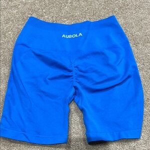 Aurora Blue High-Waisted Shorts